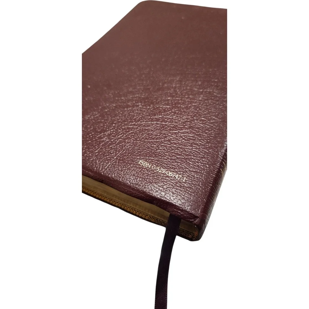First Scofield Study Bible King James Version Burgundy Leather World Gold Gilt